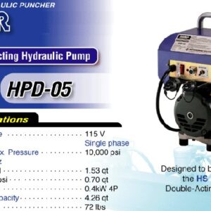 NITTO KOHKI HPD-05 Portable Double-Acting Hydraulic Pump