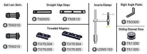 StrongHand Tools TMK510 BuildPro 34-Piece Modular Fixturing Kit