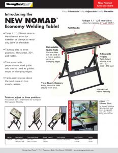 Stronghand TS3020 The NOMAD Economy Portable Welding Table